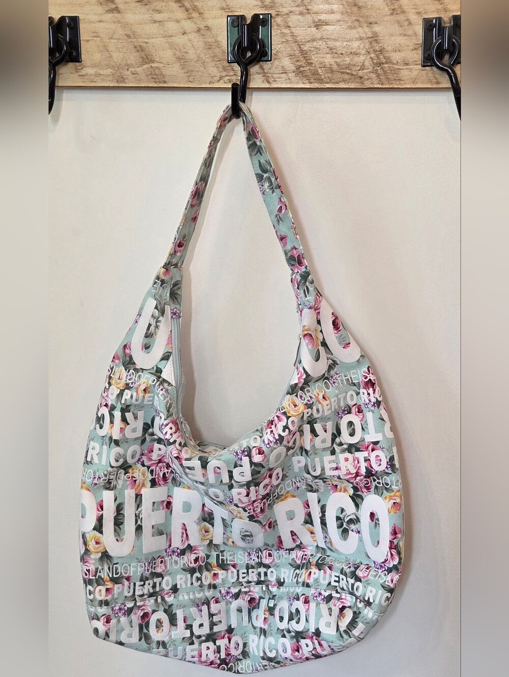Robin Ruth Hobo Bag Puerto Rico Travel Tote Crossbody Carry On Teal